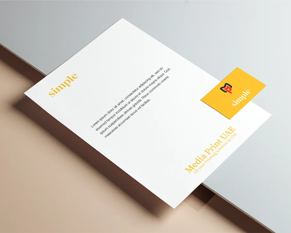 Letterheads and Envelopes in Dubai:  Small Details, Big Brand Impact for Your Business